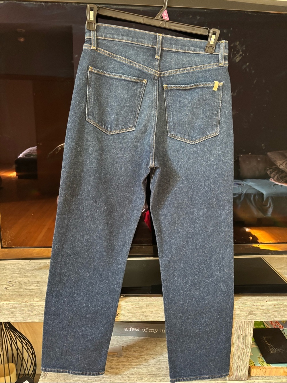 margot High-Rise Slim Jeans in Dark Blue Wash - Picture 4 of 12